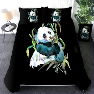 Housse de Couette Panda Aquarelle