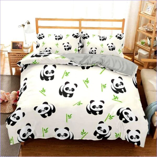 housse de couette panda bambou