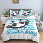 housse de couette panda be happy
