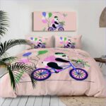 Housse de Couette Panda en Selle