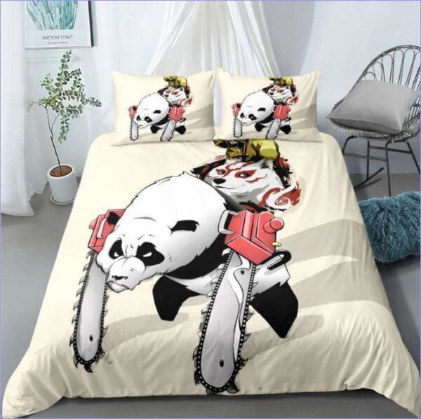 Housse de Couette Panda guerrier