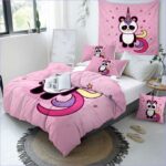 parure de lit panda licorne