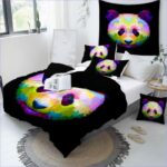 literie panda colorée