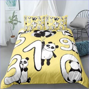 housse de couette panda nombres