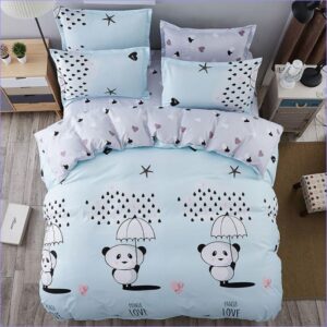 housse de couette panda paisible