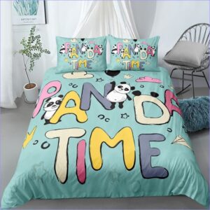 Housse de couette motif panda
