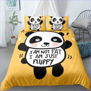 housse de couette panda touffus