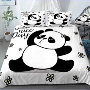 housse de couette panda yoga