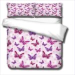 literie enfant motif papillon