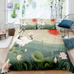 housse de couette paysage japonais