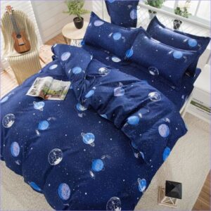 housse de couette avec motif planète