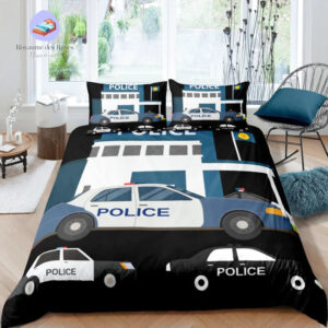 housse de couette Police une Place