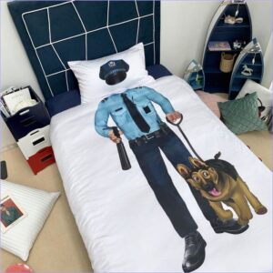 housse de couette policier enfant