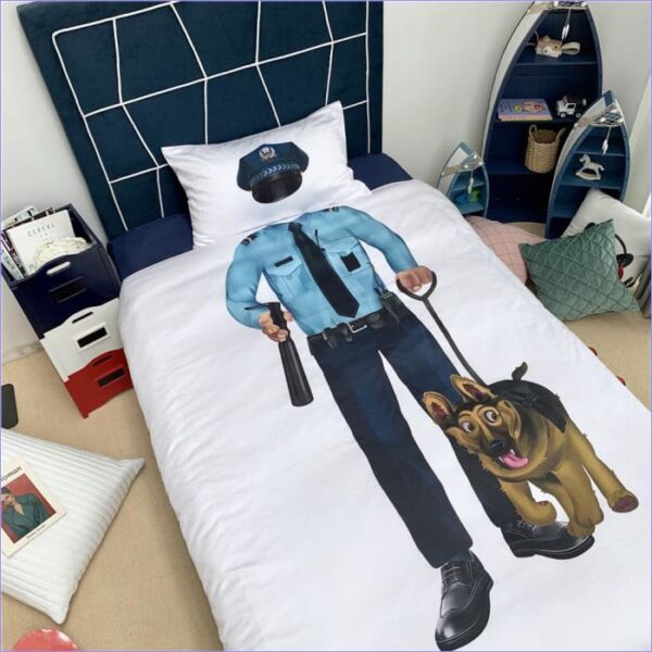 housse de couette policier enfant