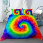 couvre-lit multicolore