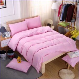 housse de couette rose élégante