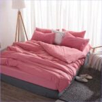housse de couette rose élégante