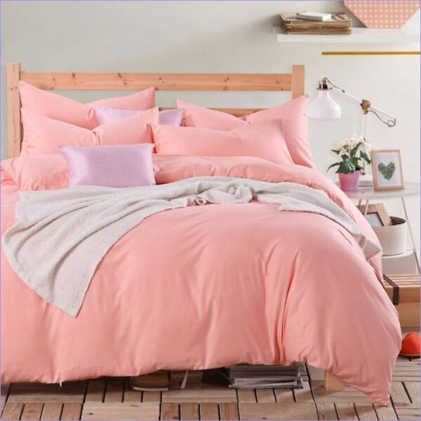 housse de couette rose blush