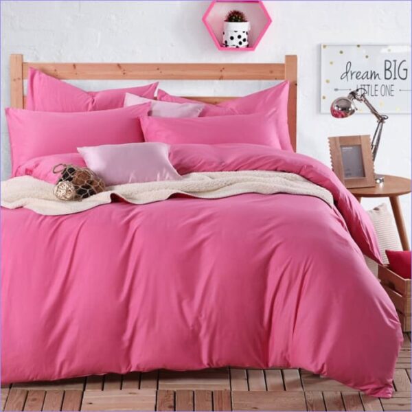 housse de couette rose cerise