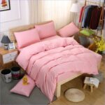housse de couette rose clair