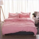 housse de couette rose pale