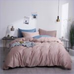 housse de couette rose pâle
