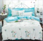 housse de couette scandinave à fleurs élégante