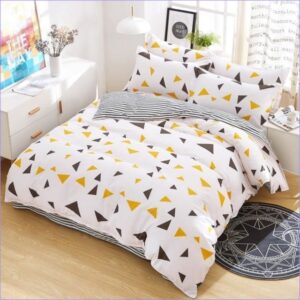 housse de couette scandinave triangles