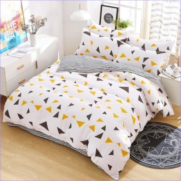 housse de couette scandinave triangles