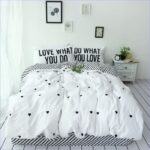 housse de couette scandinave coeurs