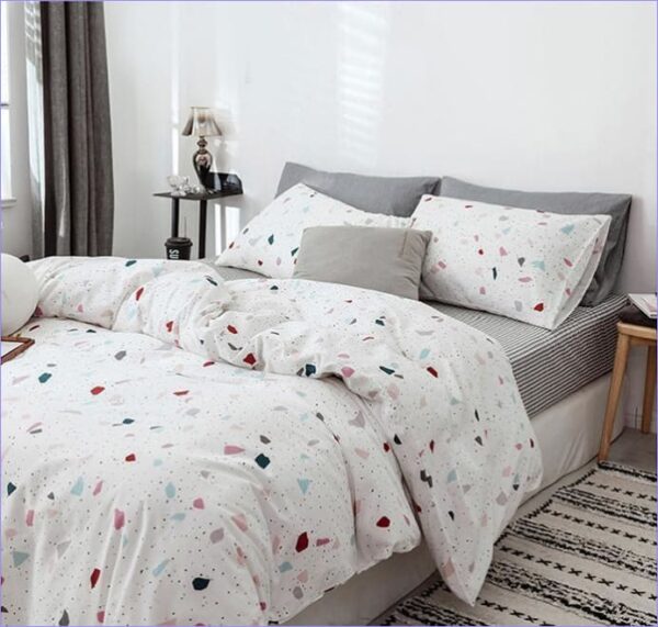 housse de couette scandinave granit