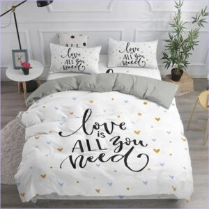 housse de couette scandinave love