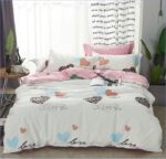 housse de couette scandinave love you