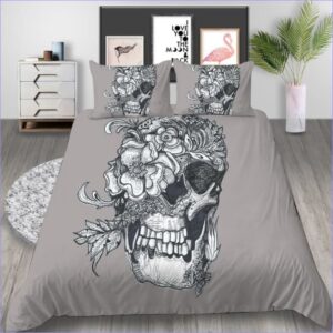 housse de couette skull graphik