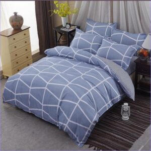 Housse de Couette style Scandinave Bleu