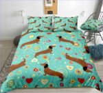housse de couette avec motif teckel zen