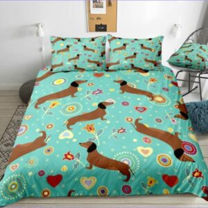 housse de couette avec motif teckel zen
