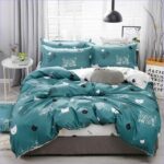 Housse de Couette Tête de Chat bleu turquoise
