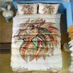 housse de couette tête de lion bohème