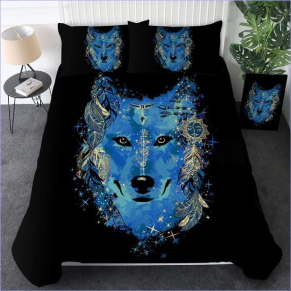 Housse de Couette Tete de Loup Indien