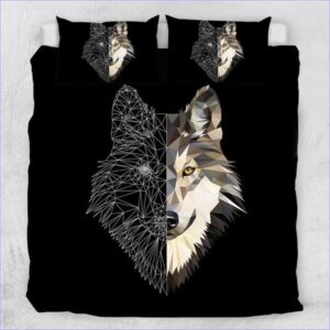 housse de couette loup moderne
