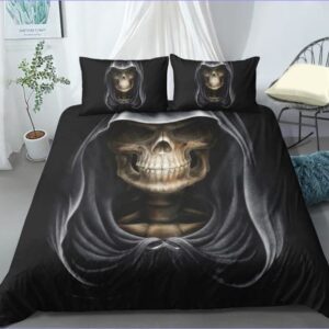 housse de couette tête de mort disciple faucheuse