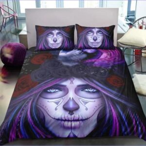 housse de couette tête de mort mexicain