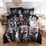 housse de couette tête de mort