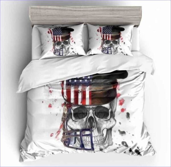 housse de couette tête de mort US Army