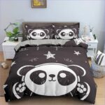 housse de couette tête de panda