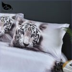 Finesse de la Housse de Couette Tigre Blanc