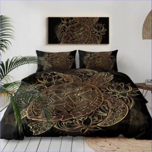 housse de couette tortue élégante