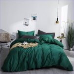 Housse de Couette Vert Bouteille