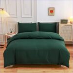 housse de couette vert foncée
